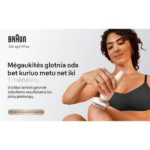 Braun Silk epil 9 Flex, baltas - Epiliatorius