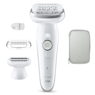 Braun Silk-epil 9, Wet & Dry, белый - Эпилятор SES9030NEW