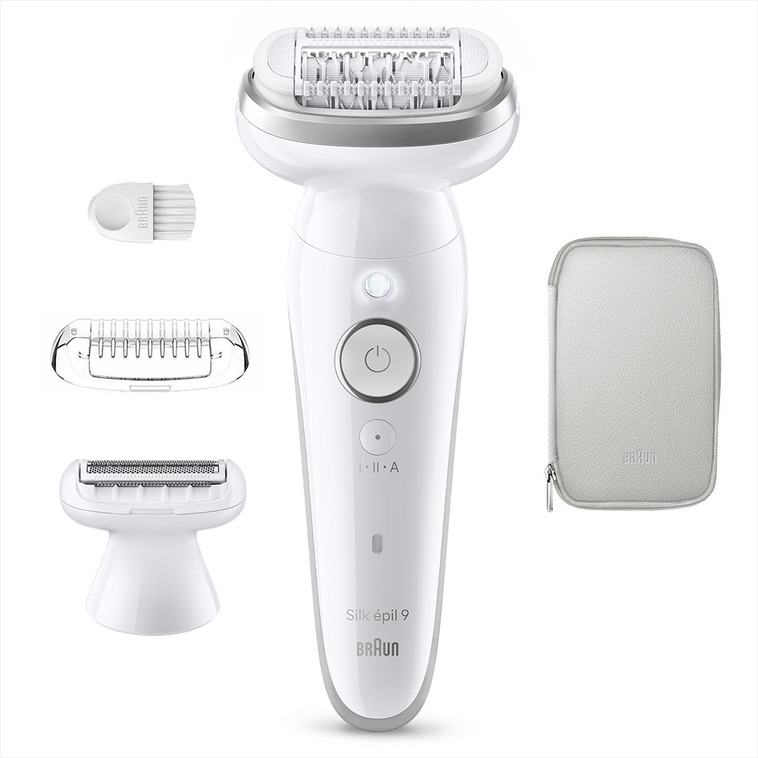Braun Silk-epil 9, Wet & Dry, белый - Эпилятор