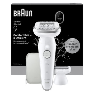 Braun Silk-epil 9, Wet & Dry, белый - Эпилятор