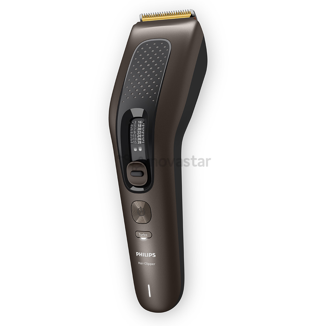 Philips, 0,5-28 mm, ruda/pilka - Plaukų kirpimo mašinėlė
