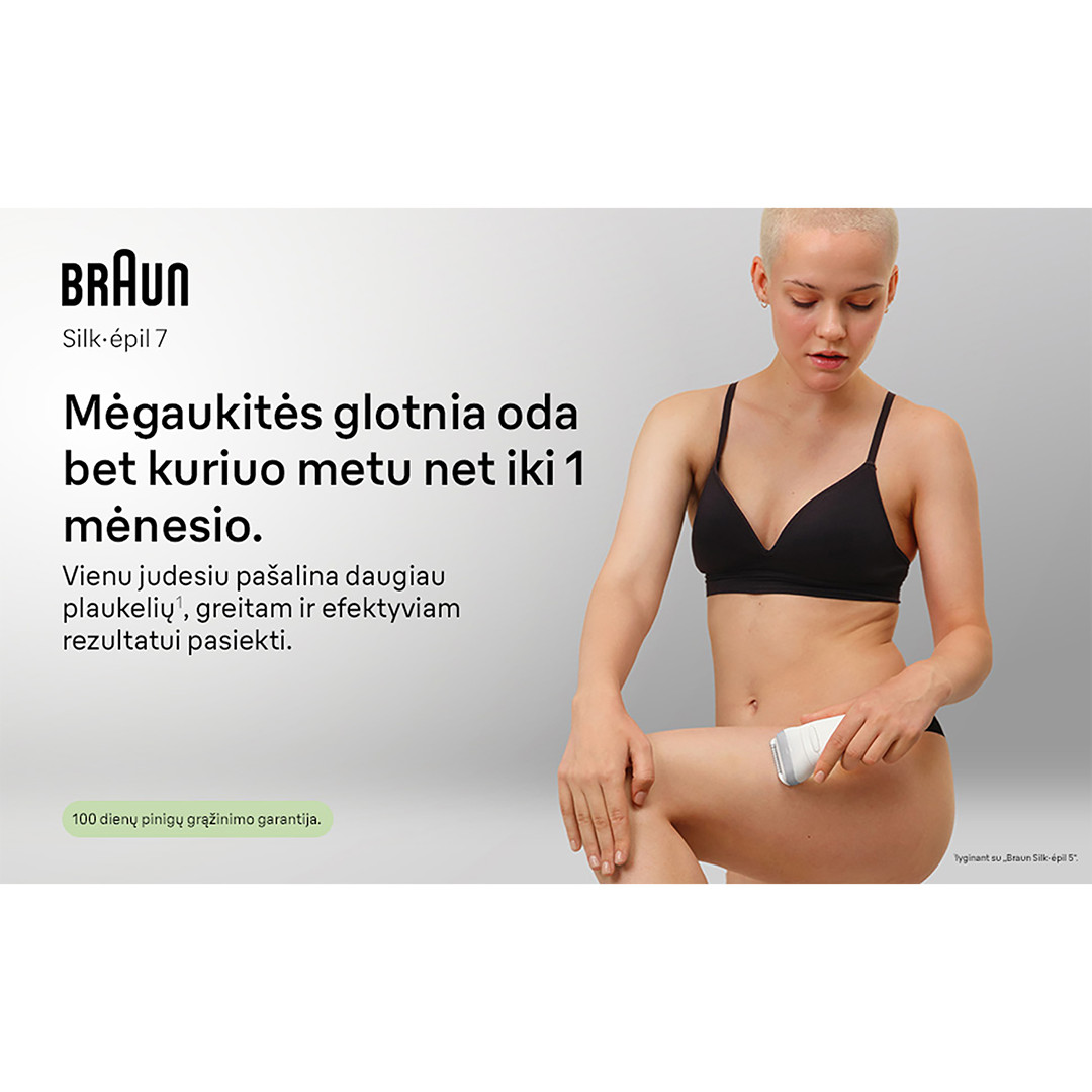 Braun Silk epil 7, белый - Эпилятор