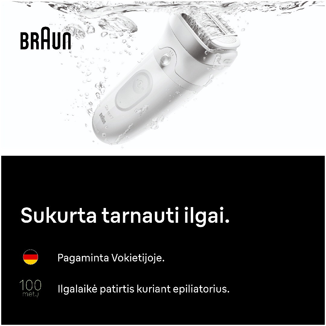 Braun Silk epil 7, белый - Эпилятор