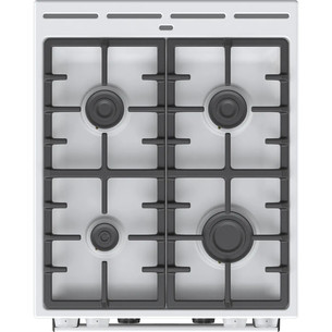 Gorenje, 70 L, plotis 50 cm, balta - Dujinė viryklė su elektrine orkaite