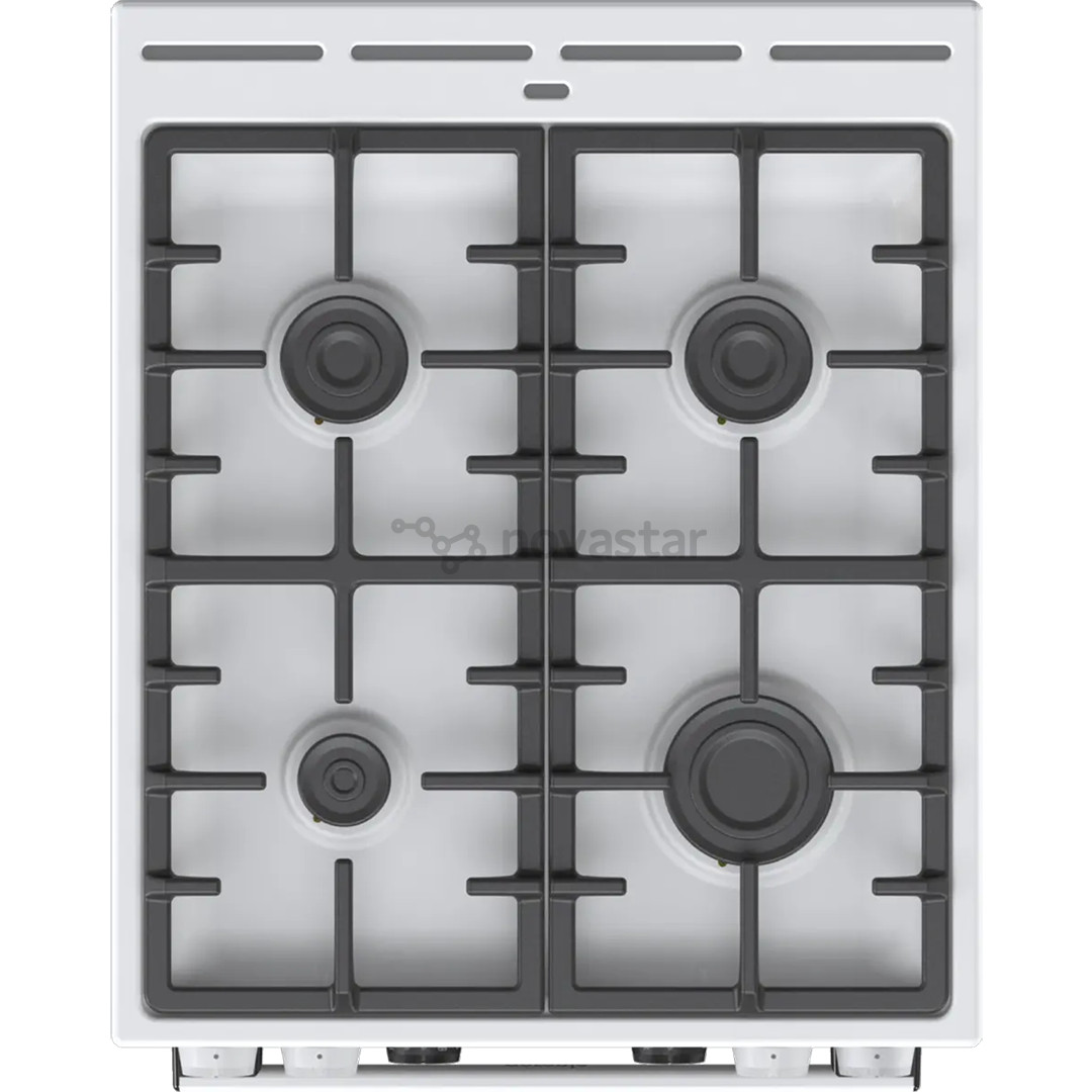 Gorenje, 70 L, plotis 50 cm, balta - Dujinė viryklė su elektrine orkaite