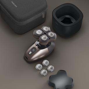Philips Head Shaver Pro 9000, Wet & Dry, bronze - Head shaver