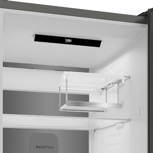 Beko, NoFrost, 415 L, aukštis 204 cm, pilkas - Šaldytuvas