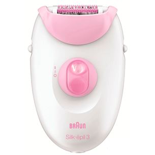 Braun Silk-épil 3, белый/розовый - Эпилятор
