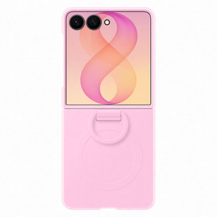 Samsung Silicone Ring Magnet Case, Galaxy Flip8, pink - Case