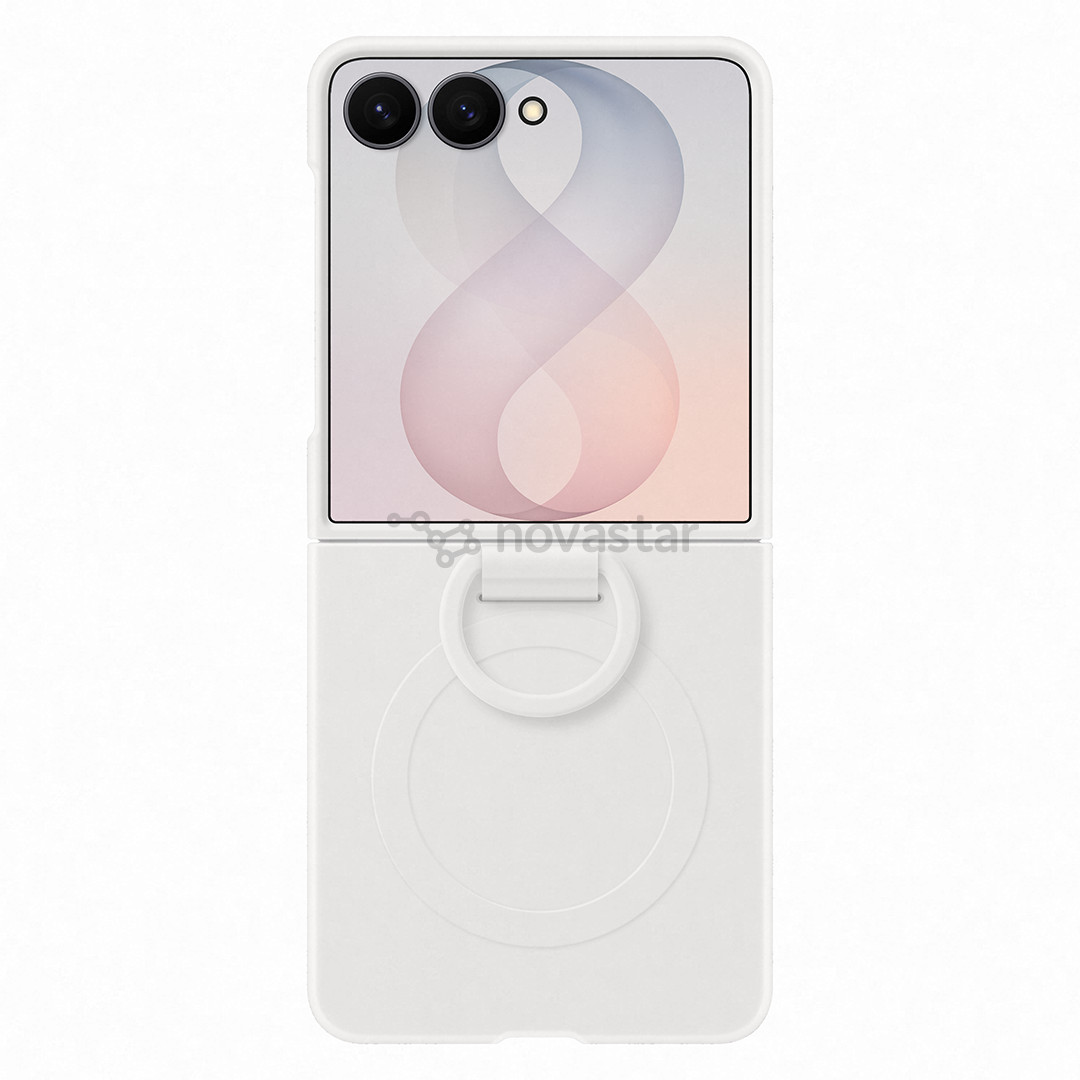 Samsung Silicone Ring Magnet Case, Galaxy Flip8, cream - Case