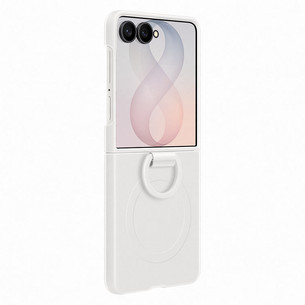 Samsung Silicone Ring Magnet Case, Galaxy Flip8, cream - Case
