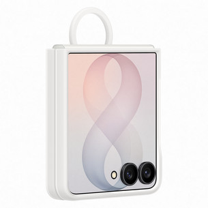 Samsung Silicone Ring Magnet Case, Galaxy Flip8, cream - Case
