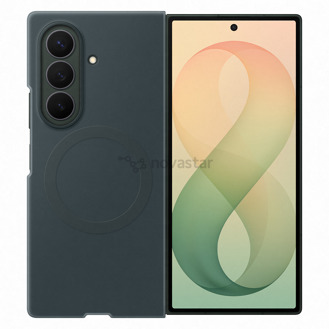 Samsung Silicone Magnet Case, Galaxy Fold8 Ultra, techno green - Case