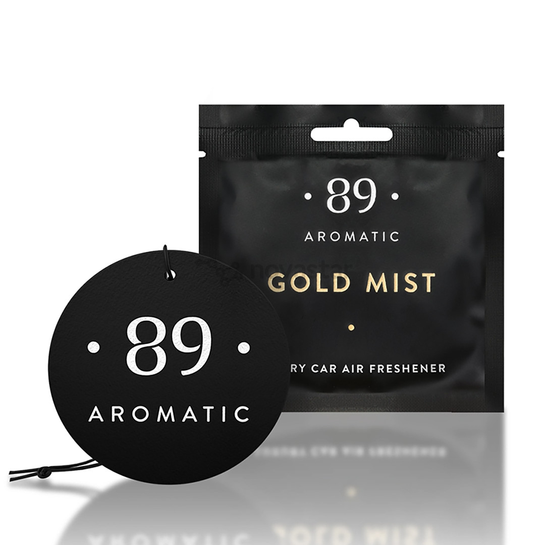Aromatic89 Gold mist - Hanging paper air freshener 4779056063289