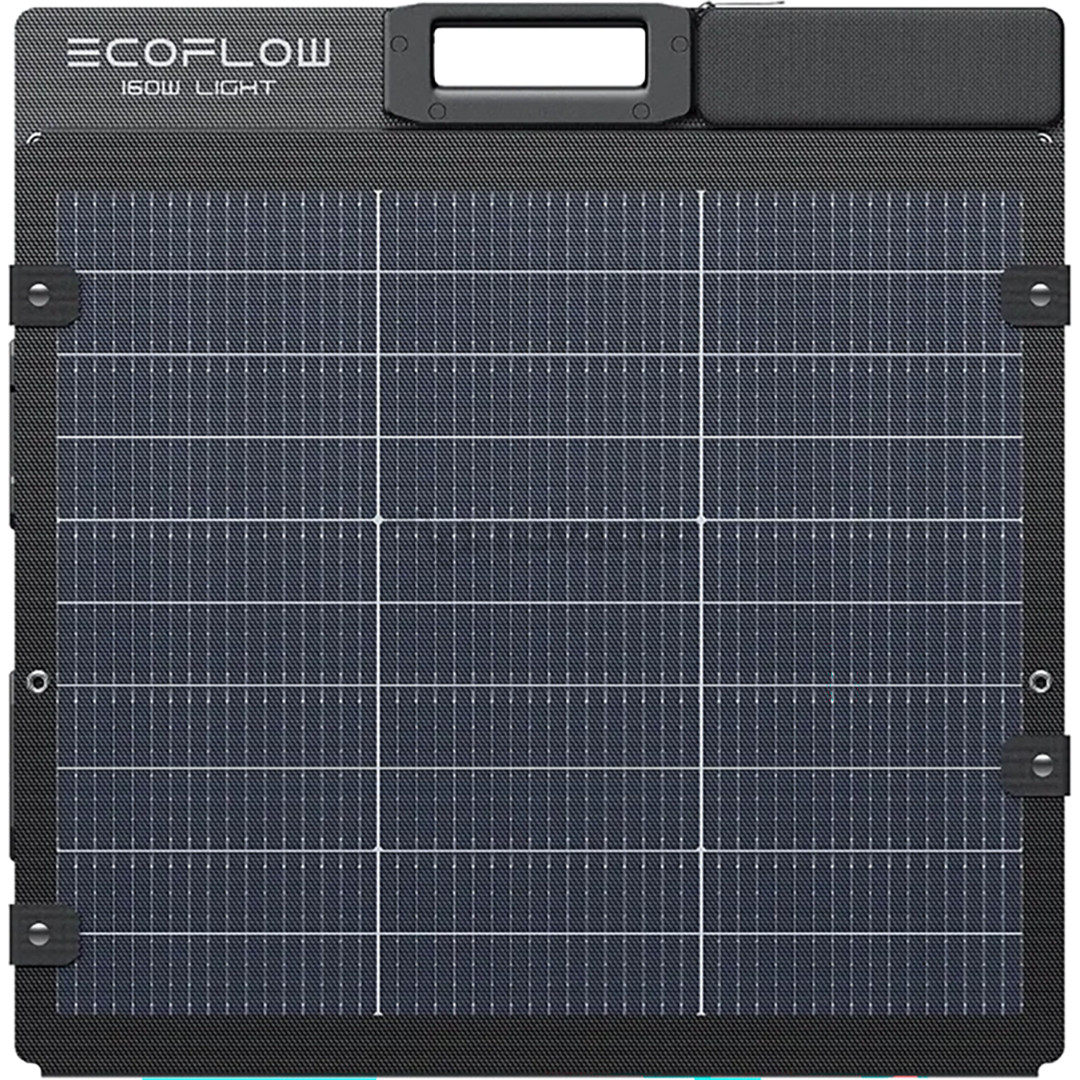 EcoFlow Solar Panel, 160 W, juoda - Nešiojama saulės baterija