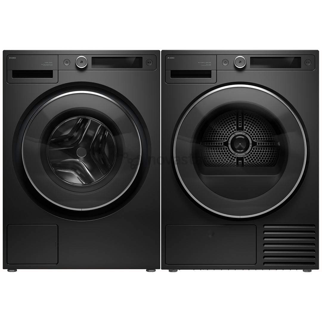 Asko, 9 kg + 9 kg - Washing machine + dryer W5096RG+T509HRG