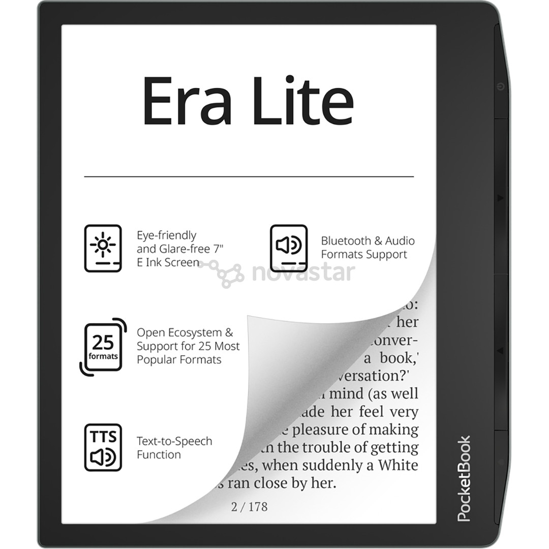 PocketBook Era Lite, 7'', 16 GB, juoda/žalia - Elektroninė skaityklė