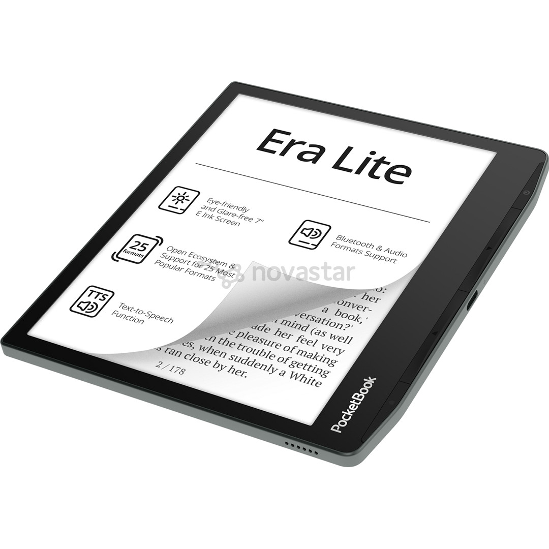 PocketBook Era Lite, 7'', 16 GB, juoda/žalia - Elektroninė skaityklė