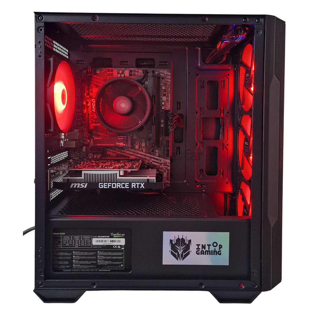 Intop Gaming R5, Ryzen 5, 16 GB, 500 GB, RTX 3050, black - Desktop PC