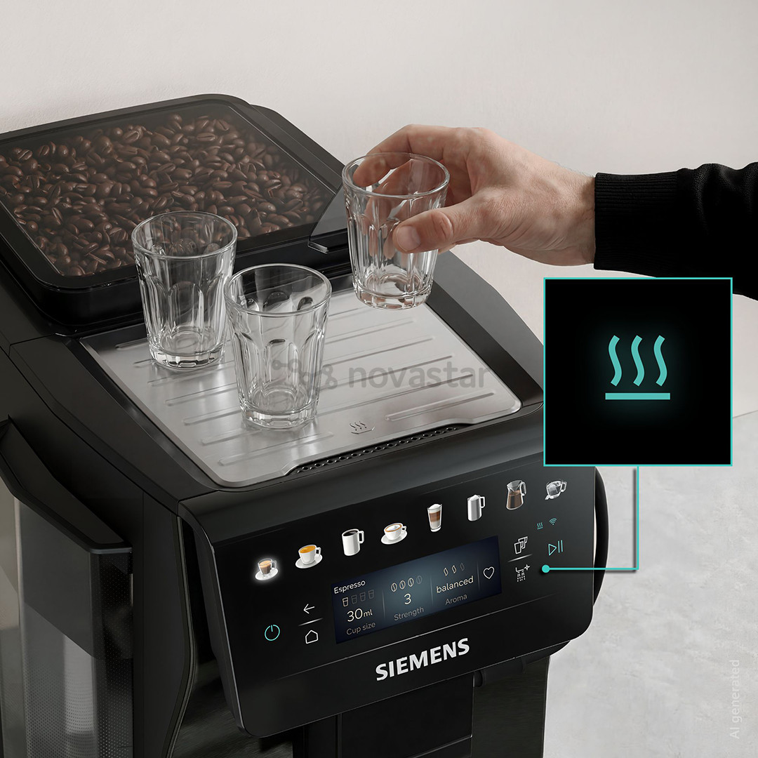 Siemens EQ600 iAroma, tamsaus nerūdijančio plieno - Kavos aparatas