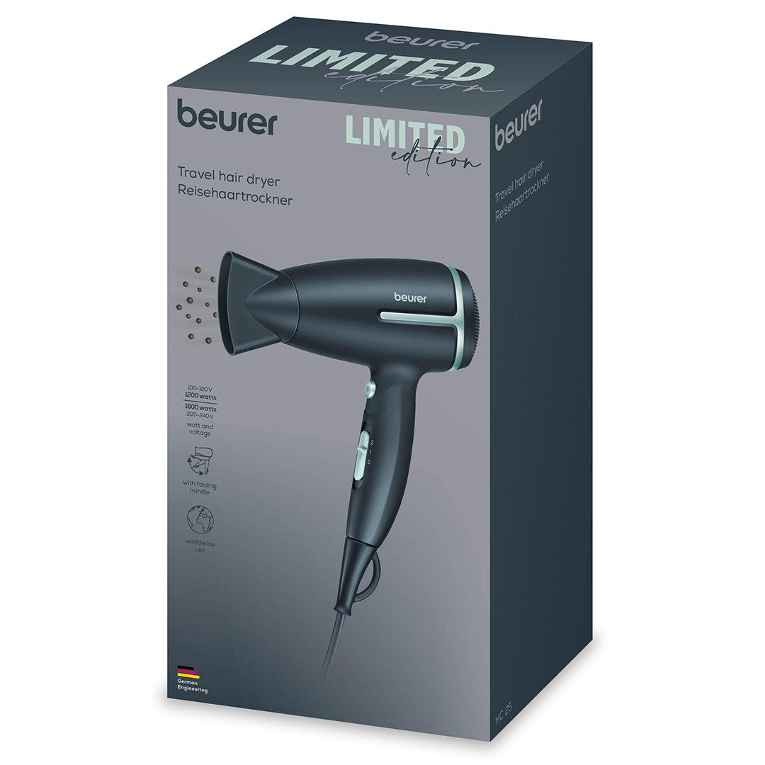 Beurer Limited Edition 2026, 1600 W, dark blue - Travel hair dryer