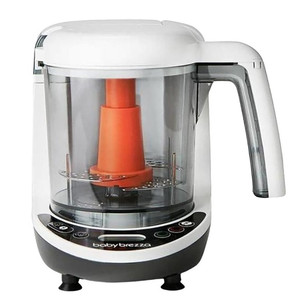 Baby Brezza One Step Deluxe, baltas/juodas - Kūdikių maisto ruošimo prietaisas