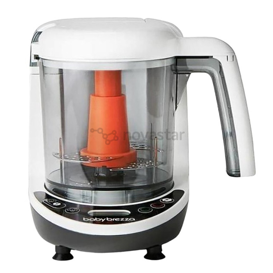 Baby Brezza One Step Deluxe, baltas/juodas - Kūdikių maisto ruošimo prietaisas