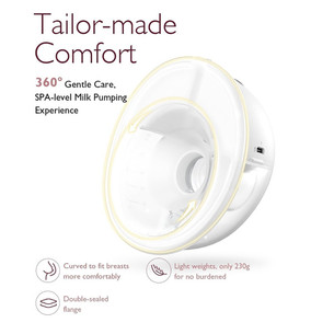 Momcozy M5 Wearable, dvigubas, baltas - Pientraukis