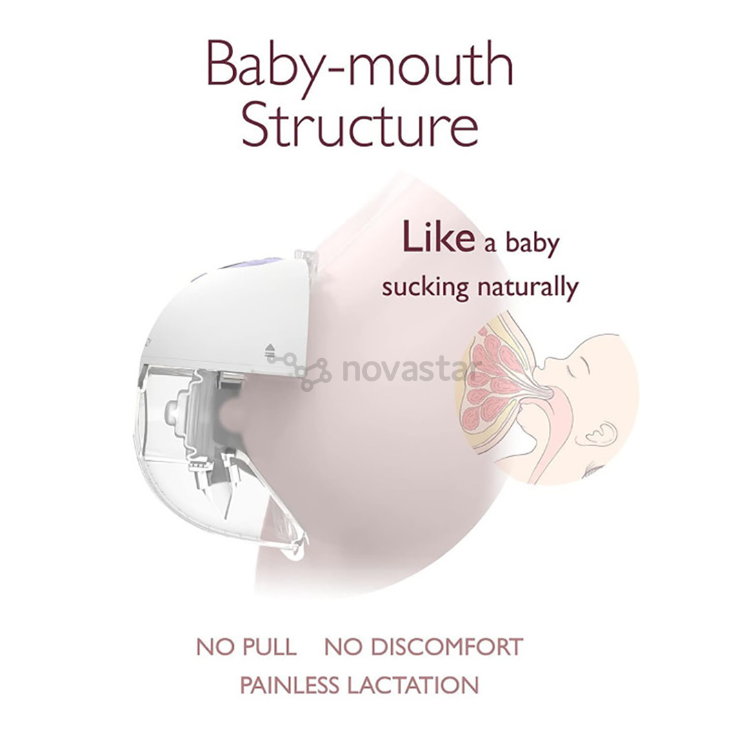 Momcozy M5 Wearable, dvigubas, baltas - Pientraukis
