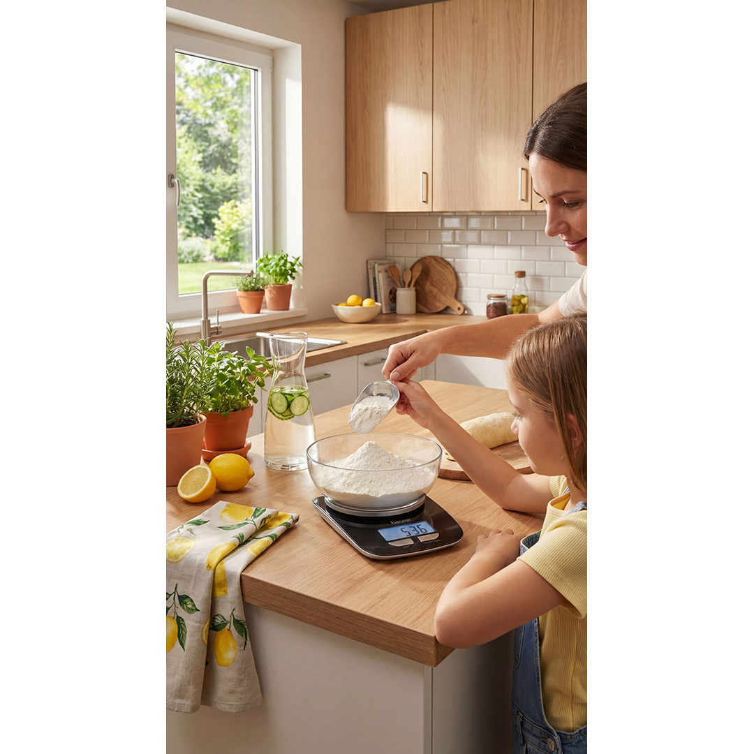 Beurer Limited Edition 2026, up to 3 kg, grey - Digital kitchen scale with bowl