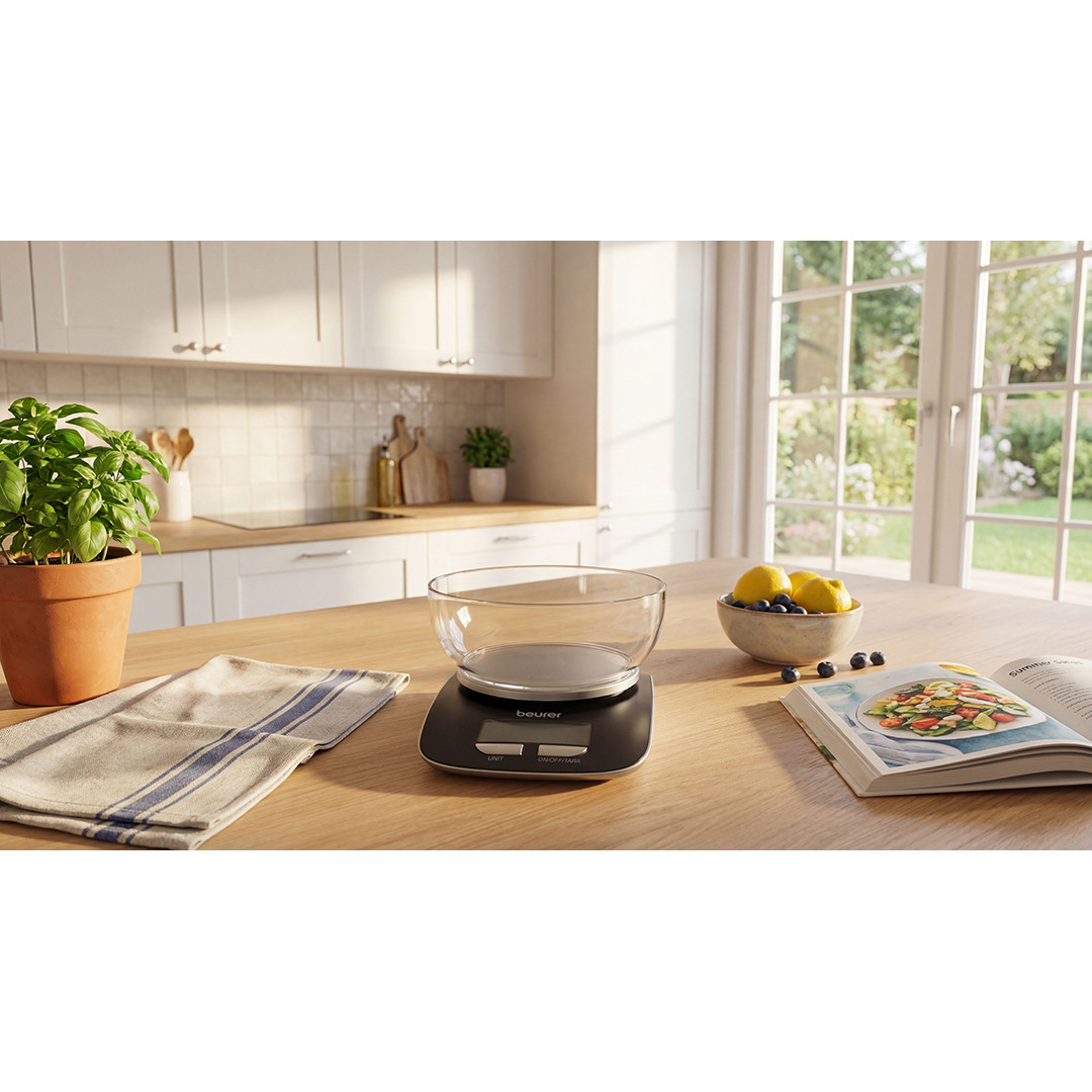 Beurer Limited Edition 2026, up to 3 kg, grey - Digital kitchen scale with bowl