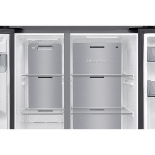 Samsung Bespoke AI, NoFrost, 640 L, aukštis 179 cm, juodas - SBS Šaldytuvas