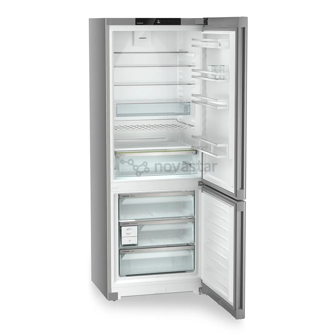 Liebherr plus NoFrost, 485 L, aukštis 202 cm, sidabro spalvos - Šaldytuvas