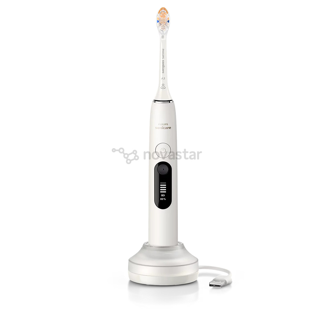 Philips Sonicare DiamondClean 8000, baltas - Elektrinis dantų šepetėlis