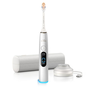 Philips Sonicare DiamondClean 9000, sidabro spalvos/baltas - Elektrinis dantų šepetėlis HX9212/81