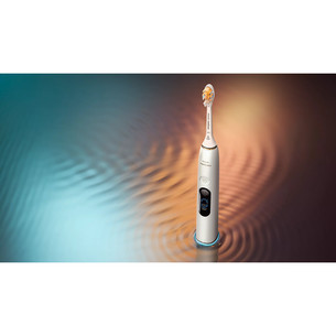 Philips Sonicare DiamondClean 9000, sidabro spalvos/baltas - Elektrinis dantų šepetėlis