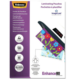 Fellowes ImageLast A4 80 Micron Laminating Pouch, 100 pc - Laminating pouches 5306114