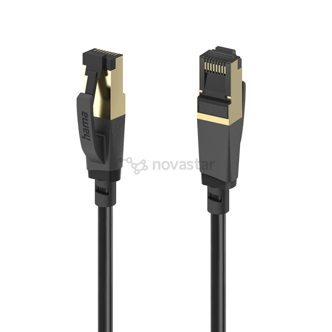 Hama Ethernet Cable, Cat 8, 0,5 m, black - Network cable