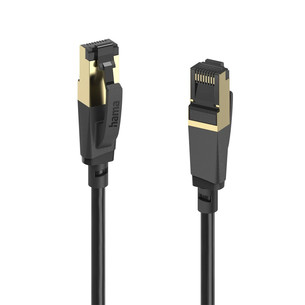 Hama Ethernet Cable, Cat 8, 0,5 m, black - Network cable