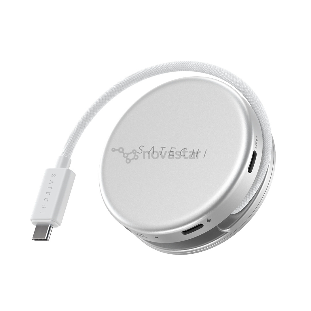 Satechi OntheGo 5-in-1 Multiport Adapter, sidabro spalvos - Adapteris