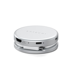 Satechi OntheGo 5-in-1 Multiport Adapter, sidabro spalvos - Adapteris