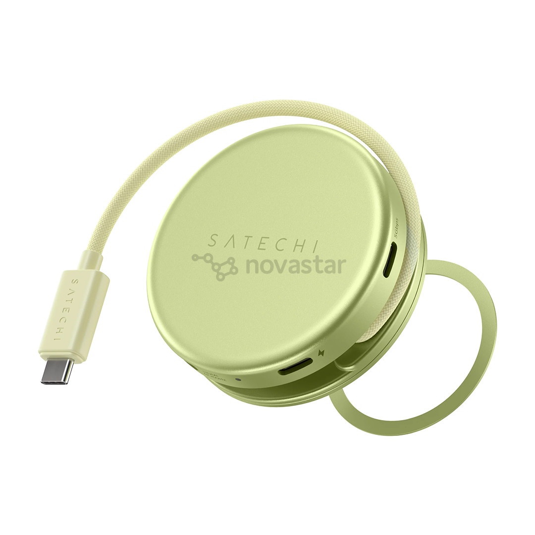 Satechi OntheGo 5-in-1 Multiport Adapter, geltonas - Adapteris