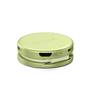 Satechi OntheGo 5-in-1 Multiport Adapter, geltonas - Adapteris