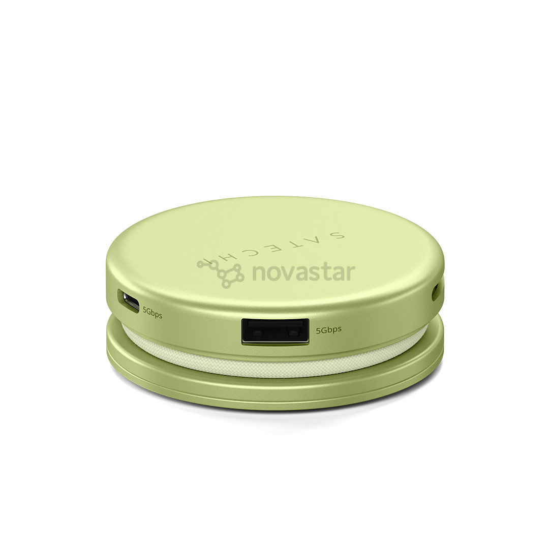 Satechi OntheGo 5-in-1 Multiport Adapter, geltonas - Adapteris