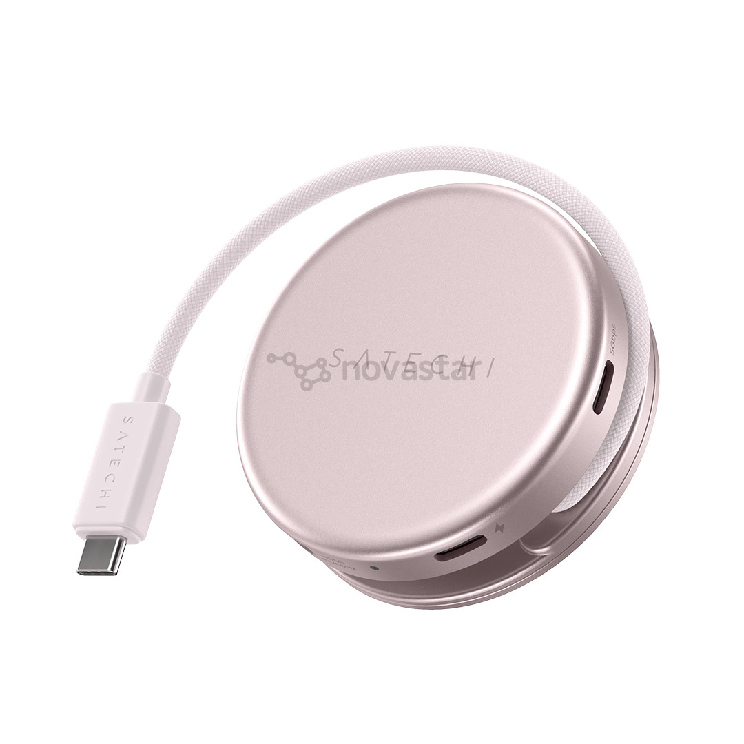 Satechi OntheGo 5-in-1 Multiport Adapter, rožinis - Adapteris