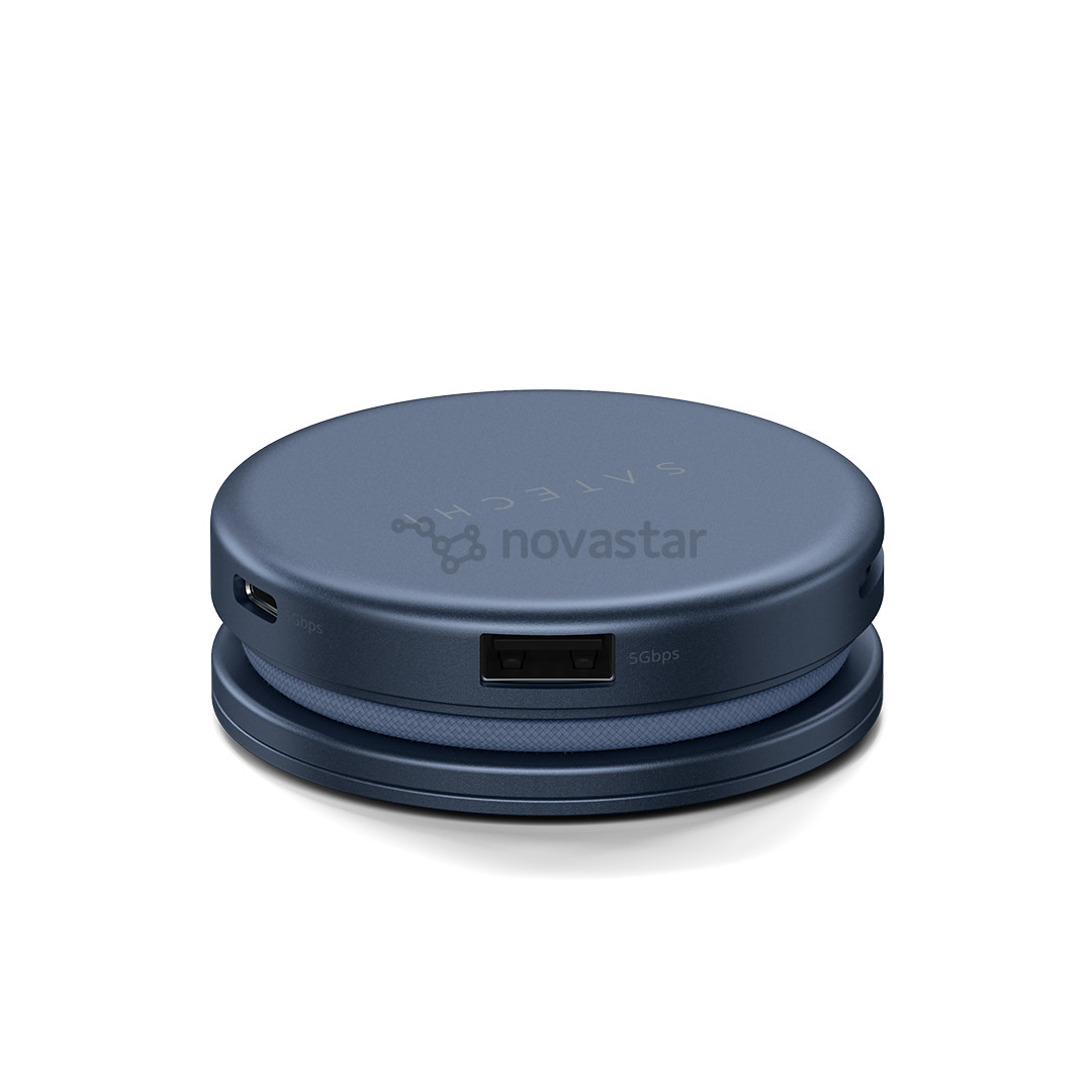 Satechi OntheGo 5-in-1 Multiport Adapter, tamsiai mėlynas - Adapteris