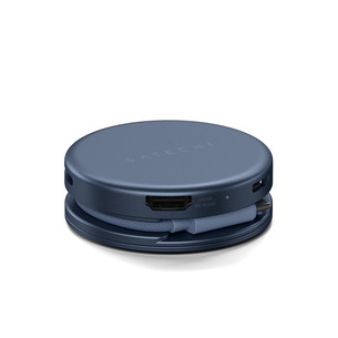 Satechi OntheGo 5-in-1 Multiport Adapter, tamsiai mėlynas - Adapteris