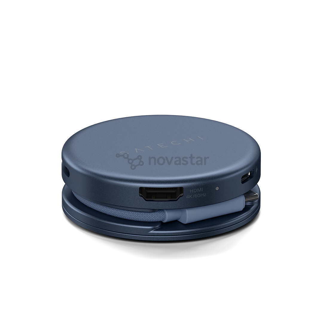 Satechi OntheGo 5-in-1 Multiport Adapter, tamsiai mėlynas - Adapteris
