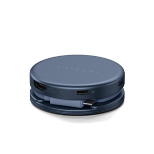 Satechi OntheGo 5-in-1 Multiport Adapter, tamsiai mėlynas - Adapteris
