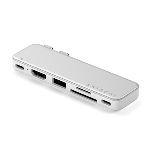 Satechi USB-C Snap Hub, MacBook Neo, sidabro spalvos - Adapteris ST-HUSNS